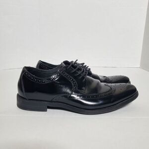 STACY ADAMS Men's Garrison Perforated Wingtip Oxford Black Size 8 Lace Up